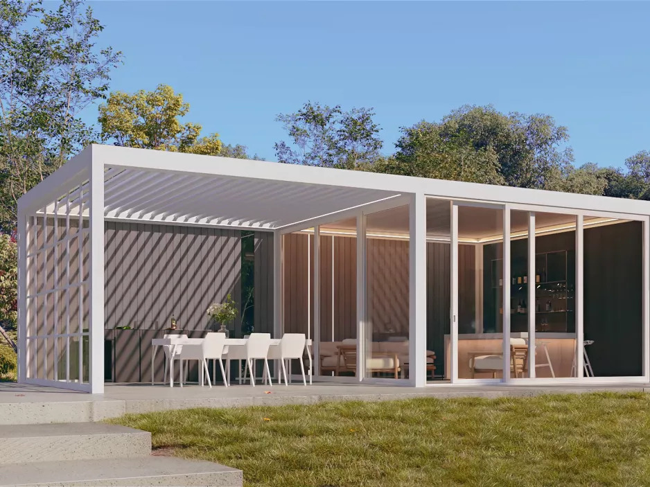 image 1 Crafting Your Dream Outdoor Kitchen with a Retractable Roof