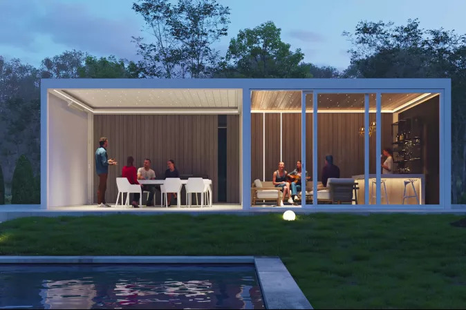 image 3 Crafting Your Dream Outdoor Kitchen with a Retractable Roof
